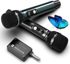 Wireless Microphones, Professional Dual Wireless Microphone with 240 Ft Effectiv