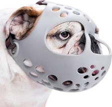 English Bulldog Muzzle Soft Short Snout Dog Muzzle Stops Biting