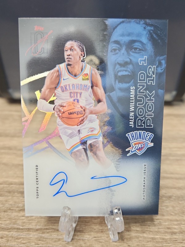 2025-26 Topps Signature Class Jalen Williams CCA-JW Crystal Clear Auto OKC