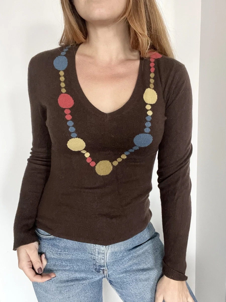 Pull fin rose neuf Talia Benson taille unique avec mohair et laine (sm3