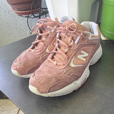 New Balance 452 Herren Sneaker rosa Wildleder Größe 45, Low Top, atmungsaktiv