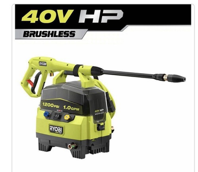 #ad #ad NEW 40V 1200 PSI 1.0 GPM Cordless Electric Cold Water Pressure Washer TOOL ONLY $124.60