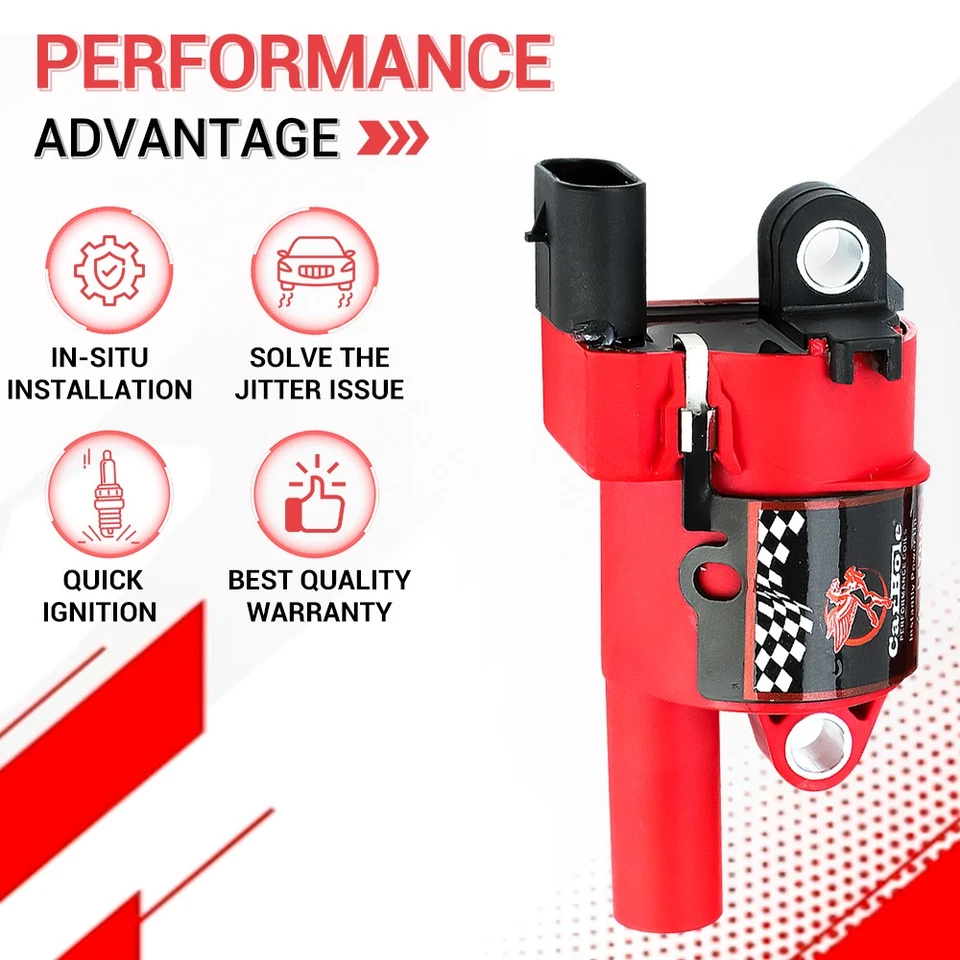 Kit de 8 bobinas de encendido y cables de rendimiento para Silverado Sierra 07-16 5,3 L/6,0 L V8 Foto 2 de 4