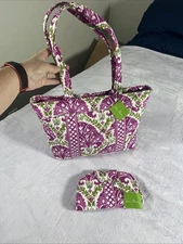 VERA BRADLEY  JULEP TULIP Mandy Purse & Kiss ‘n Snap Wallet NWT