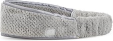 Gray Spa Headband - Ultra-Soft, Absorbent, Stretchy, Non-Slip