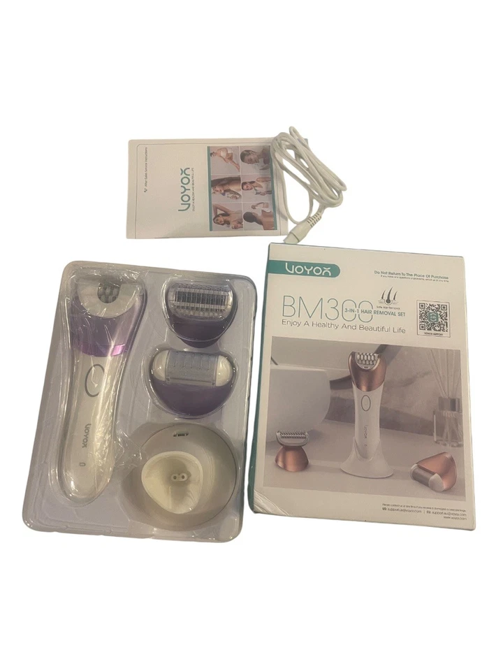 Voyor BM300 Depiladora para Mujer 3 en 1 Depilación, Recargable Inalámbrica Púrpura Foto 2 de 3