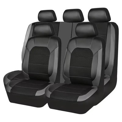 For All Renault Luxury 5 Seats Faux Leather Seat Cover Set