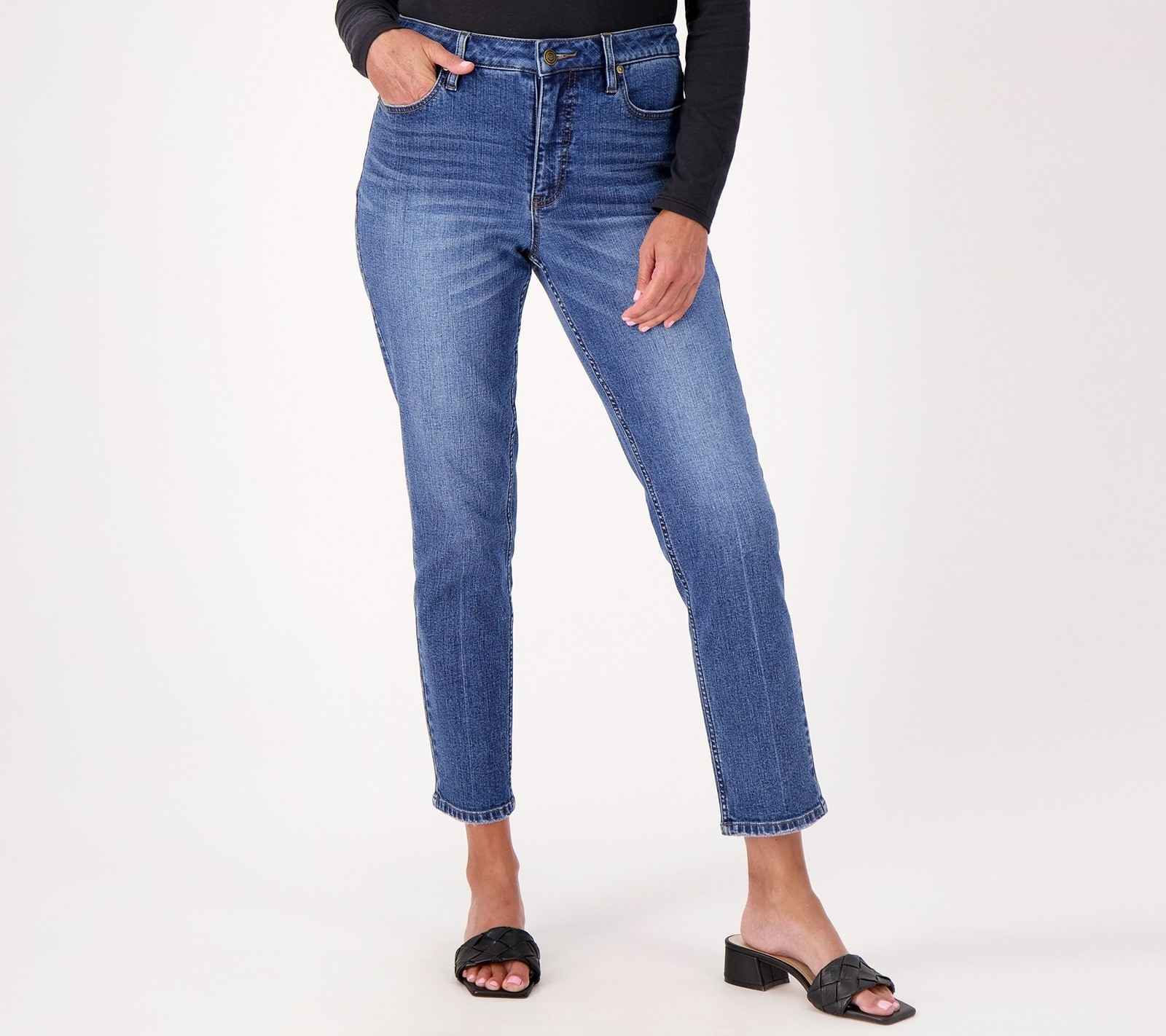 Candace Cameron Bure Women's Plus Sz Pants 32 Regular Pacific Denim Blue A523010