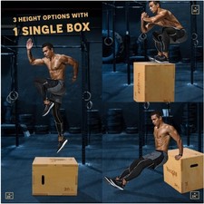 Versatile 3-in-1 Plyometric Box - 450 lb Capa...