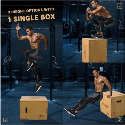 Versatile 3-in-1 Plyometric Box - 450 lb Capacity