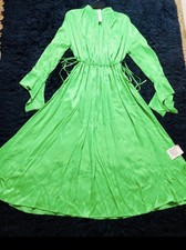 NWT ASOS Edition Oversized Maxi Dress with Drawstring Detail in Green. Size 10