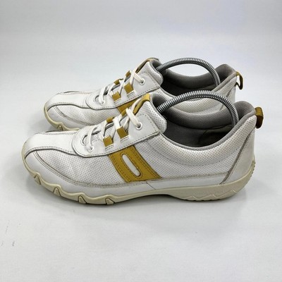 Hotter Leanne II Damen Sneaker Weiß Leder UK 7,5 STD Schnürschuhe Komfortschuhe