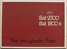 Fiat 2300 1800 B Car Sales Brochure C1964 1776 Special Saloon Station Wagon Fiat 2300 1800 B Car Sales Brochure C1964 1776 Special Saloon Station Wagon