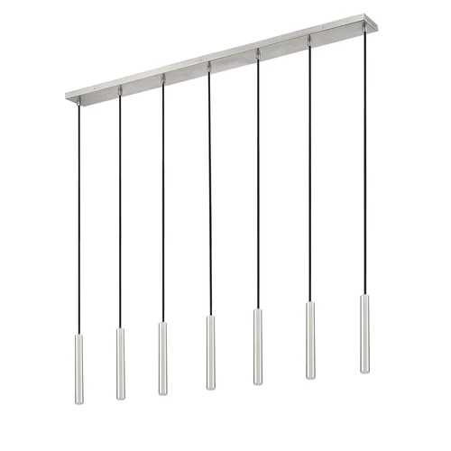 7 Light Linear Chandelier - Picture 5 of 6
