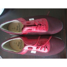 NEW FINN COMFORT CERRITOS RED LEATHER LACE UP SHOES MADE IN GERMANY SIZE 6