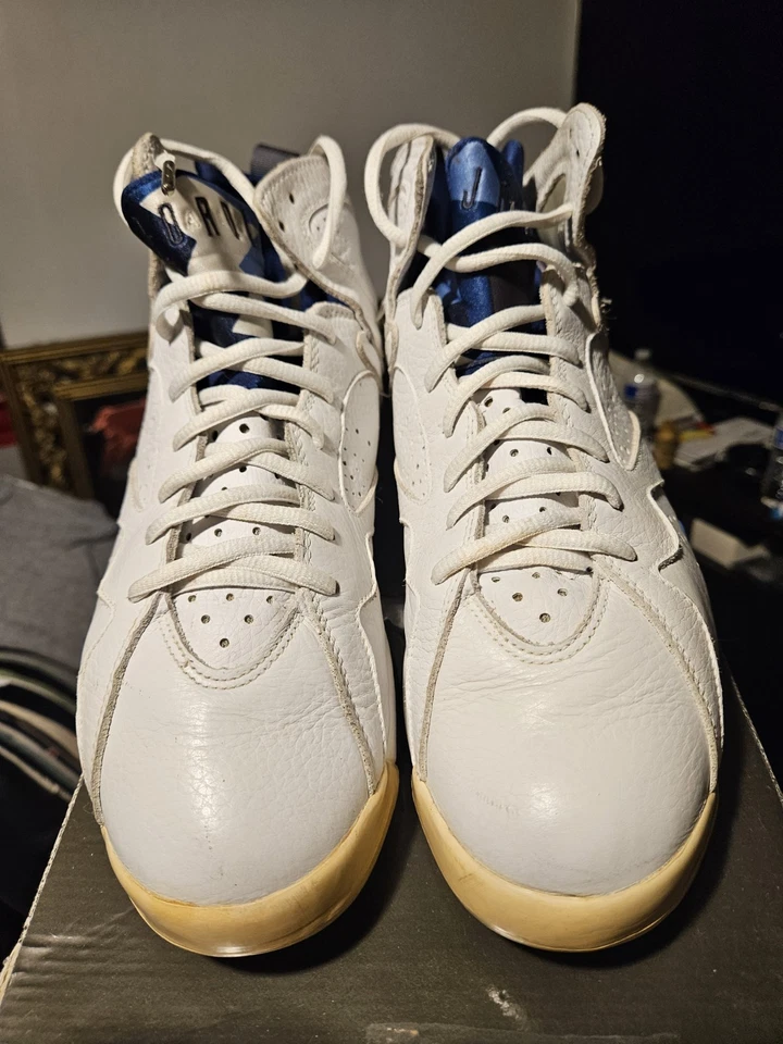 Talla 10.5 - Air Jordan 7 Retro 2002 Azul Francés Foto 4 de 4