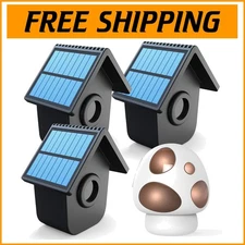 Effortless Installation Solar Driveway Alarm - 1 Receiver + 3 Sensors Included