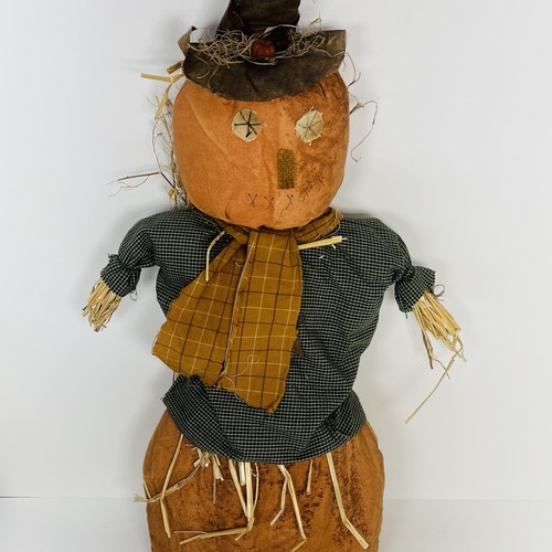 Primitive Kürbis Vogelscheuche Puppe Dekor Herbst Halloween Deko 21 Zoll - Bild 2 von 13