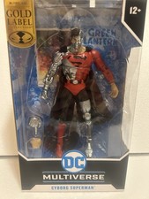 McFarlane Toys DC Multiverse Red Cyborg Superman Gold Label Target Exclusive NIB