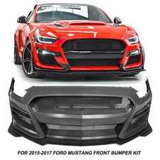 Bumper KIT Shelby GT 500 Style suitable for MUSTANG 2015 2016 2017 Black