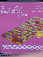 FLOAT Life By FUNBOY 63" RETRO SWIRL Luxury Float Pool Lounger