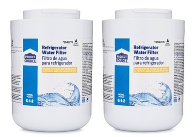 Project Source 2-Pack 6-Month Twist Refrigerator Water Filter #3846776 GE MWF