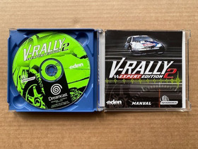 SEGA DREAMCAST V-RALLY 2 GAME COMPLETE TESTED AND WORKING