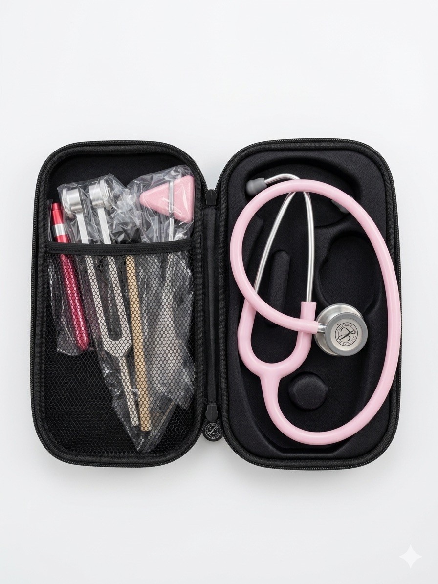 3M Littmann Classic III Monitoring Stethoscope, Pearl Pink, Free