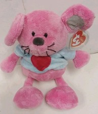 Ty Classic Pink Mouse Patter Adorable Friend Valentine Heart Shirt Feet 9"