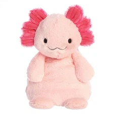 Aurora Cuddly Huggle Pals Assuring Axolotl Weighted Stuffed Animal Plush Comfort