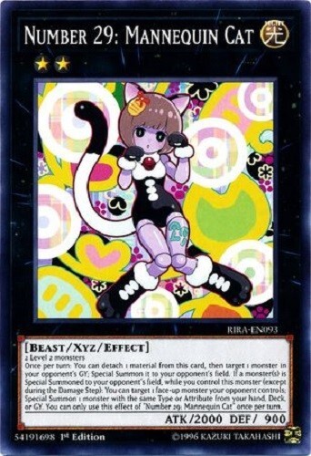 Yugioh - Number 29 Mannequin Cat - 1st Edition NM - Free