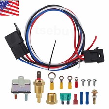 38 Electric Fan Engine 175185 Thermostat Relay Temperature Sensor Switch Kit