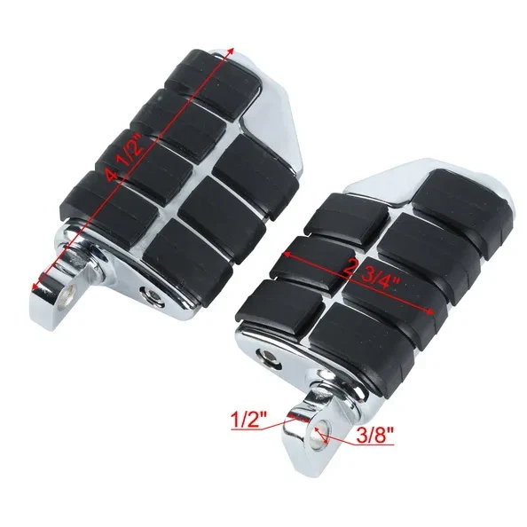 Reposapiés delanteros cromados para Yamaha Road Star Warrior XV1700PC 2002-2009 Foto 2 de 4