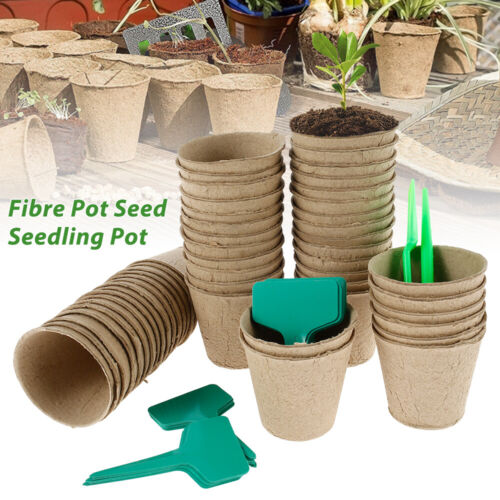Seed Starter Pot Plant Nursery Cups Organic Garden Germination Seedling qiUaD