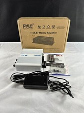 Pyle PFMRA450BW 4-Channel Bluetooth Weather Resistant Audio Marine Amplifier