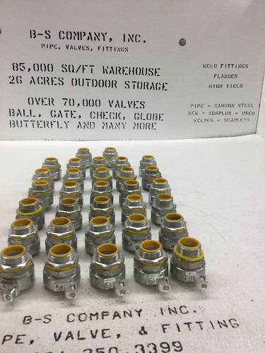 Crouse-Hinds LTB100G 1" Liquid Tight Connector w/ Ground Lug Insulated Fitting - Afbeelding 6 van 10