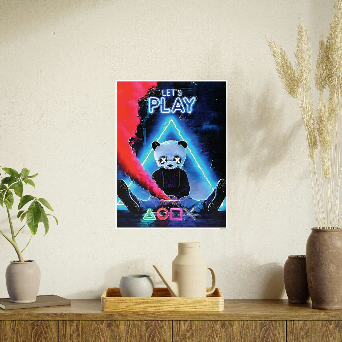  6 Video Game Poster - Printed Neon Gaming Posters