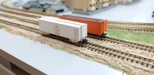 N Scale Model U.S. Style 40' Wooden Reefer Kit A Freight Car New