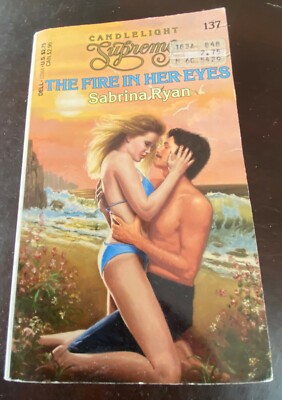 Candlelight Supreme The Fire In Her Eyes by Sabrina Ryan 1986 Paperback 