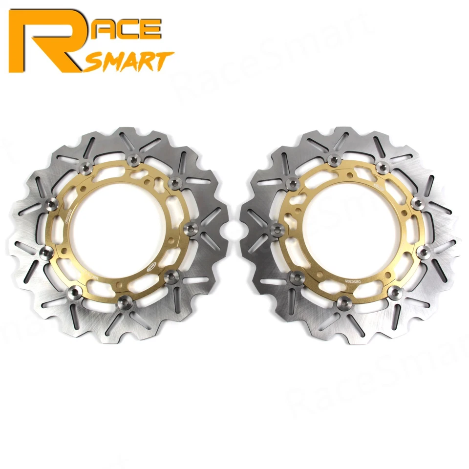Discos de rotores de freno delanteros traseros flotantes Arashi para Yamaha YZF R6 2003 2004 YZF-R6 Foto 3 de 4