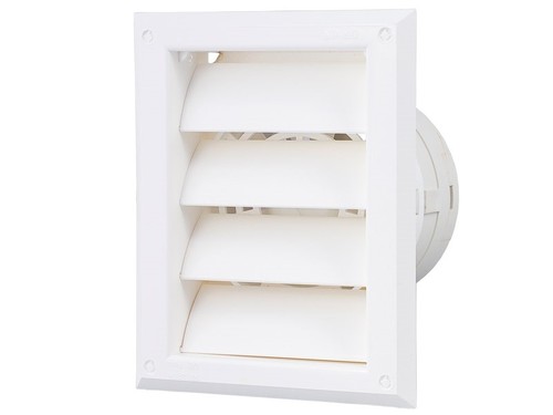 Silencieux Rond Pour Extracteur D'air 125mm (12,7cm) Avec Minuterie Et Face Avant Dorée, Neuf