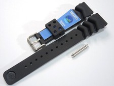 NEW 20MM BLACK SILICONE RUBBER STRAP SEIKO DIVERS MEDIUM SKX013 7S26-0030 WATCH