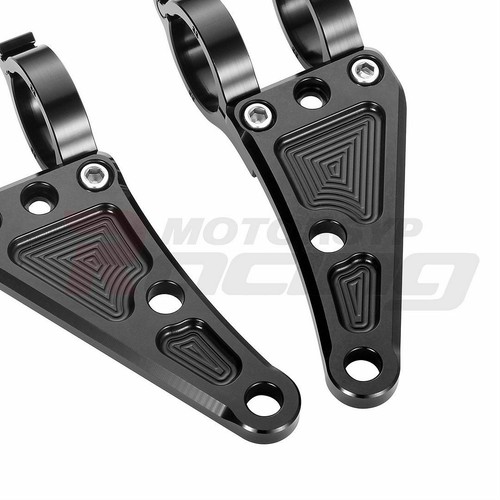 Motorbike Headlight Mount Bracket For Honda Suzuki Yamaha Harley 43mm Fork - Picture 2 of 6