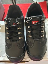 Image of Steel Cap Toe Safety Shoes Black UK Size 4 New Boxed Unisex