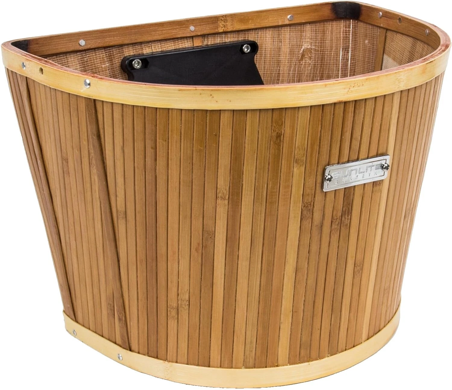 Cestas de bicicleta marrón de bambú