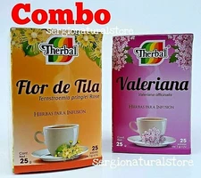 (1) Te de TILA Tea 25 bags each + (1) TE de VALERIANA Tea 25 bags each