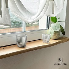 Banco finestra legno massello rovere bordo albero legno massello spazzolato e oliato mensola