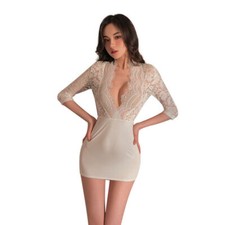 Women Lingerie Dress lace Sleepwear Bodysuit Sleepwear Babydoll Teddy Dress