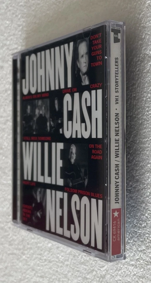JOHNNY CASH / WILLIE NELSON ~ VH1 STORYTELLERS ~ 1998 US 15-TRACK CD ALBUM — 第 3/4 张图片