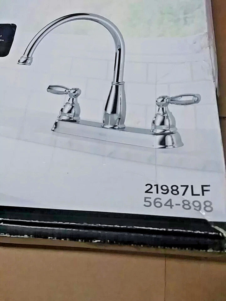 Delta Foundations 2-Handle Kitchen Faucet in Chrome 21987LF **Open BOX** - Image 2 of 4